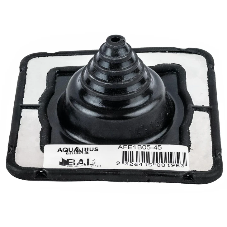 Aquarius Rubber AFE1B5-45 Pipe Rubber Flashing – UV & Ozone Resistant, 5-40mm Pipe Size