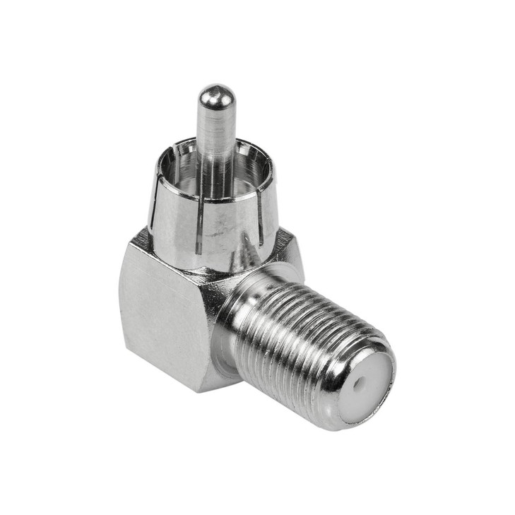 Digitek RCA Male to F Female Right Angle Adaptor