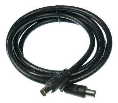 Digitek 1.8M Pal Male to Pal Male Quad TV Fly Lead - Black