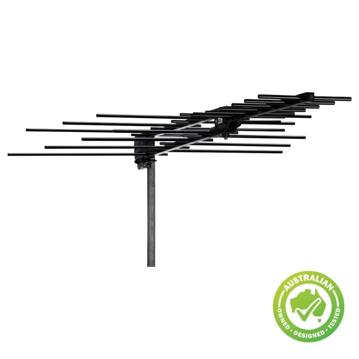 Hills Antenna 01TBUV7-4G Tru-Band 7-Element UHF/VHF Black Arrow 4G Antenna