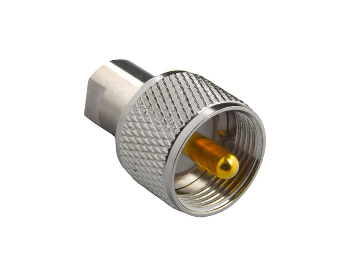 Hills Antenna UHF/PL-259 Male to FME Male Adaptor - Nickel Plated Body