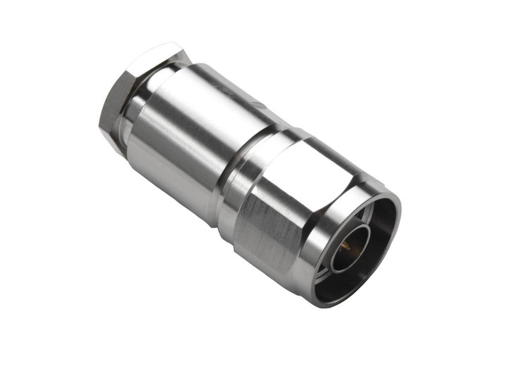 Hills Antenna N Connector Male HEX Clamp for LL400 Cable - Nickel Plated Body