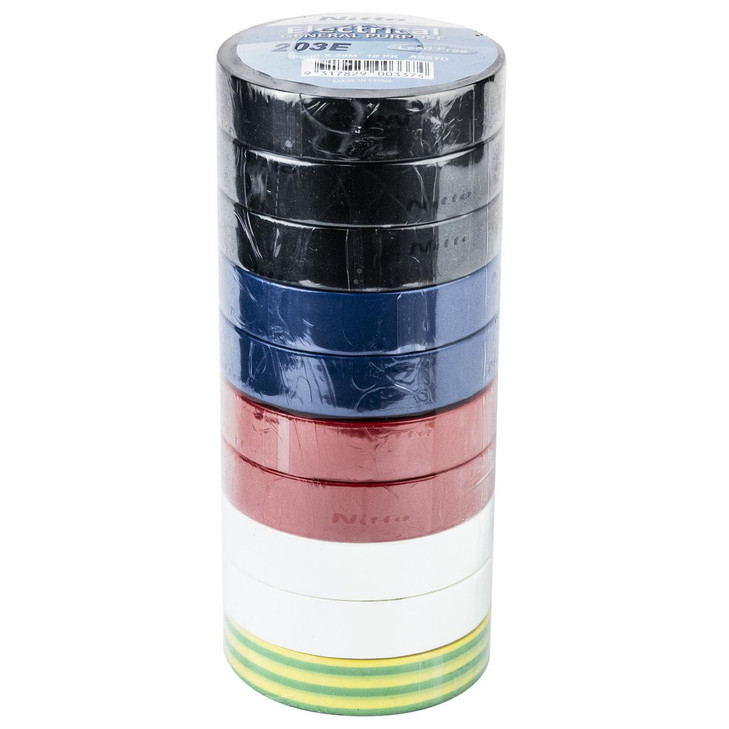 Nitto Denko NIT203RBOW 203E Insulation Tape - Rainbow