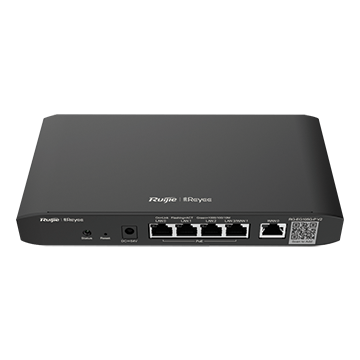 5 Port Gigabit Managed Gateway PoE Router, Up to 2 WAN Load Balanced (4x PoE+, 1 x RJ45 GbE), 54 W
