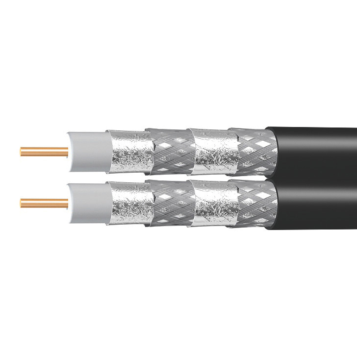 150m RG6 Siamese Quad-shield Coaxial Cable Reel