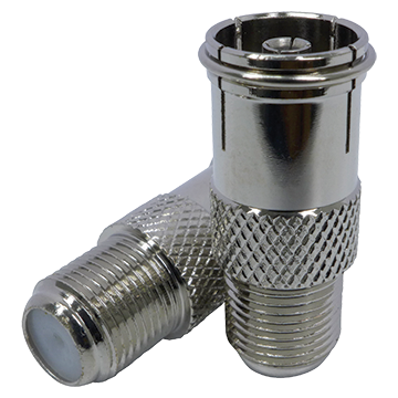 'F' Female to IEC (PAL) Female Adaptor (20 Pack)