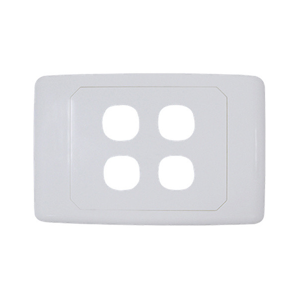 4 Way Outlet Plate including 3 Blank Inserts
