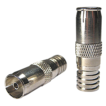 RG6 IEC (PAL) Female Crimp Connector (10 Pack)