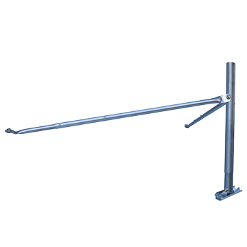 Metal Roof Mount for ISP (Internet) Satellite Dishes (600mm x 44.5mm OD Mast)
