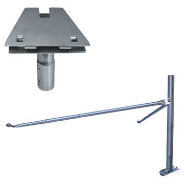 ISP Install Kit includes SM25 Gen 3 V4 ISP Dish Base Adaptor with SM06S 600mm Metal Roof Tripod Mount