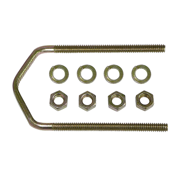 3.75" x 1/4" U-bolt (2 Pack)