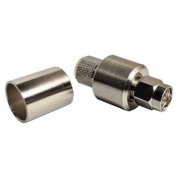 SMA Crimp Plug for LL-LMR400 50 Ohm Cable - Spring Finger