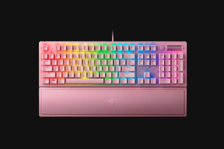 Razer BlackWidow V3-Mechanical Gaming Keyboard (Green Switch)-Quartz Edition-US Layout