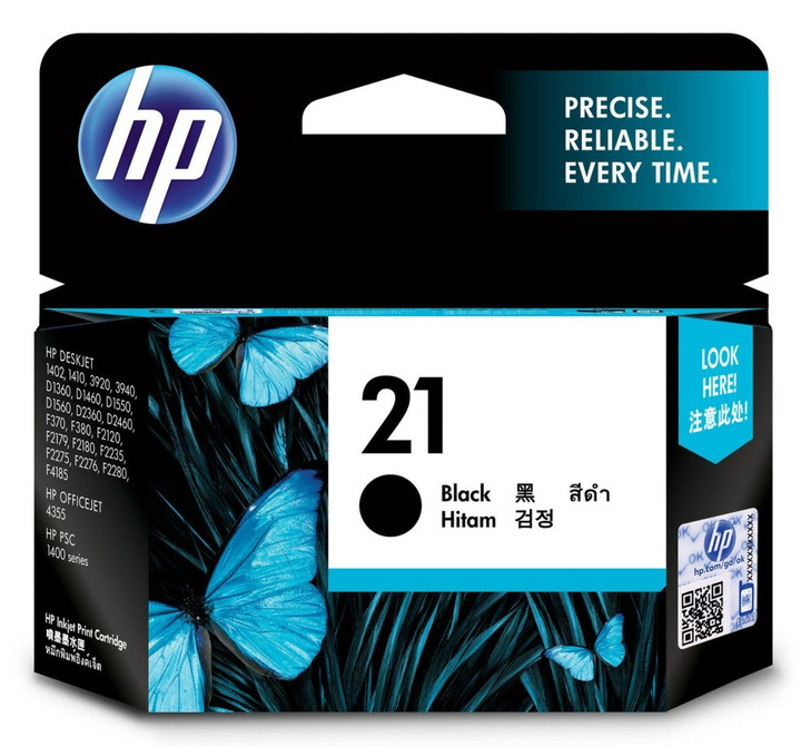 HP C9351AA, 21 Black AP Inkjet Cartridge