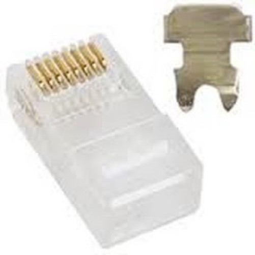 Astrotek ATP-8P8C-6, CAT6 UTP -RJ45 Connector 8P8C Network Plug 3 Prong Blade 3U" Gold plating (50pcs/bag), 1 Year