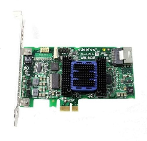 ASAR6805E-KIT Adaptec 6805E RAID Controller - 8xSAS/SATA (via 2-Port Mini-SAS Internal SFF-8087), Low Profile - PCI-Ex4, Kit (Cable Included), 1 Year