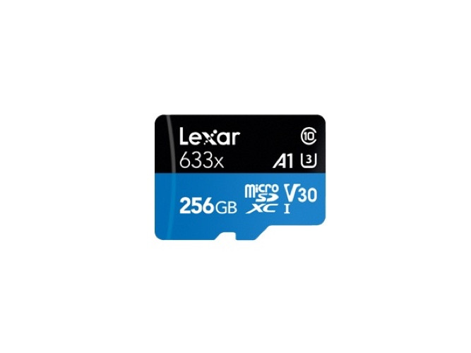 Lexar LSDMI256BB633A, High-Performance 633X MicroSDHC, 256GB, UHS-I, Read Speed: Up to 100MB/s, Write Speed: Up to 45MB/s