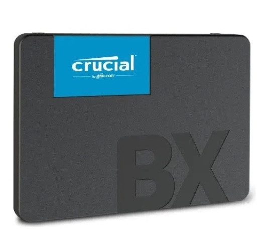 Crucial CT500BX500SSD1, BX500, 500GB, 2.5", SATA 6Gb/s, Read Speed: 550MB/s, Write Speed: 500MB/s