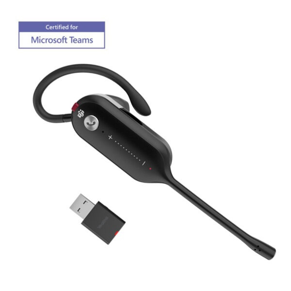 Yealink WH63-P-TEAMS, DECT Convertible Portable Headset, Wireless, WDD60 DECT Dongle, Black