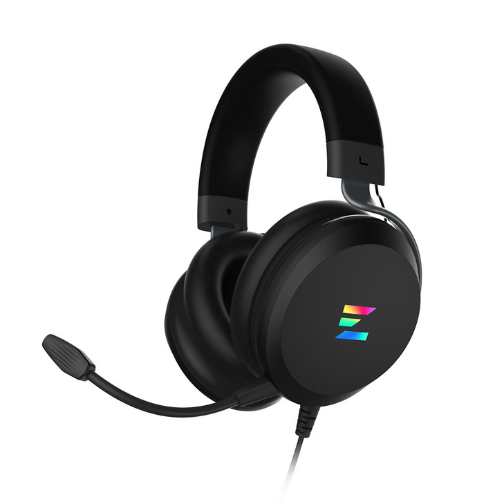 Zalman ZM-HPS610, Gaming Headset, Surround, Wired, USB, RGB, Black