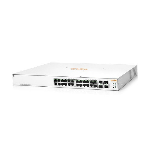 Aruba JL684B, Instant On 1930 Smart Managed PoE Switch, 24xGigabit RJ45 PoE+ Ports, 4x SFP+ Ports, PoE Budget: 370W, Limited Lifetime Warranty