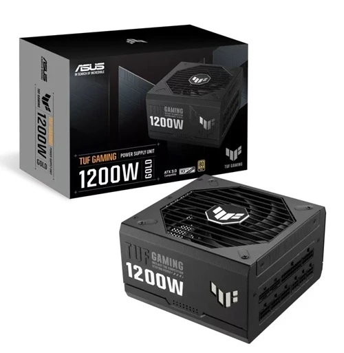 Asus TUF-GAMING-1200G, 1200W 80 Plus Gold Fully Modular PSU, Japanese Capacitors.135mm Fan, Dual Ball Fan Bearings, 10YW
