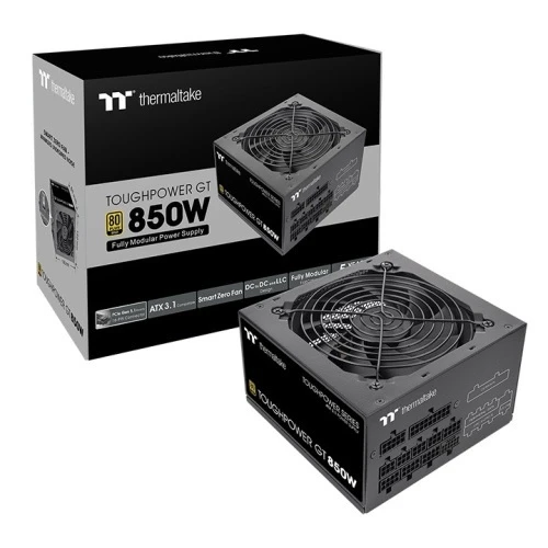 Thermaltake PS-TPT-0850FNFAGA-3, Toughpower GT, 850W, 80 Plus Gold, Fully Modular, Fan Size: 120mm, MTBF: 100,000 Hours