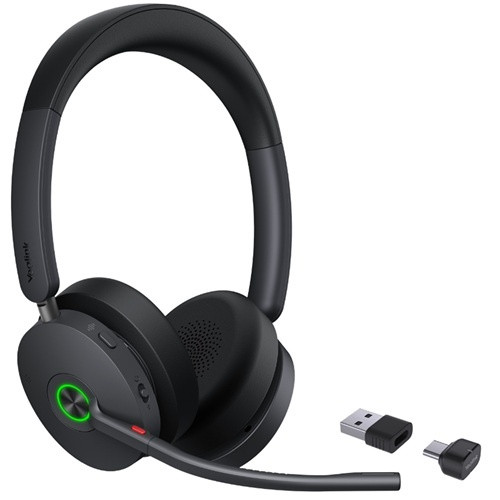 Yealink BH74-Teams-USB-C/A, Microsoft Certified Teams USB Bluetooth Headset with USB-C to USB-A Adapter, On-Ear Design, 30mm Custom Drivers, BT 5.3 with USB-A Dongle Connectivity, Up to 32hrs Battery Life, 50m Distance