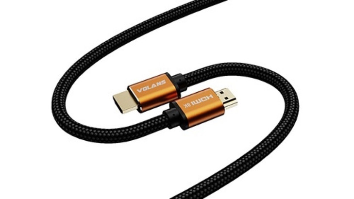 Volans VL-HH810, 10m Ultra 8K HDMI to HDMI Cable V2.1, Supports Video Resolution up to 8K@60hz and 4K@144Hz, 48Gbps Bandwidth, CEC, HDMI Ethernet Channel and eARC, Graphene Shielding