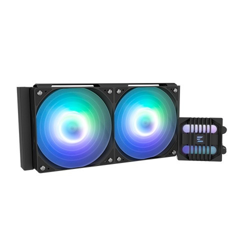 Zalman ALPHA2 SE A24 Black, CPU Liquid Cooler, Addressable RGB fan with PWM control, Fan Size: 120mm, Pack of Two, Noise Level: 29.7dB(A) , Compatible: Intel : LGA 1851/1700/1200/115X AMD : AM5/AM4