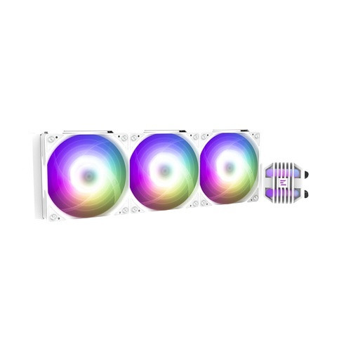 Zalman ALPHA2 SE A36 White, CPU Liquid Cooler, Addressable RGB fan with PWM control, Radiator: 360mm, Fan Size: 120mm, Noise Level: 29.7dB(A), Pack of Three, Compatible: Intel : LGA 1851/1700/1200/115X AMD : AM5/AM4