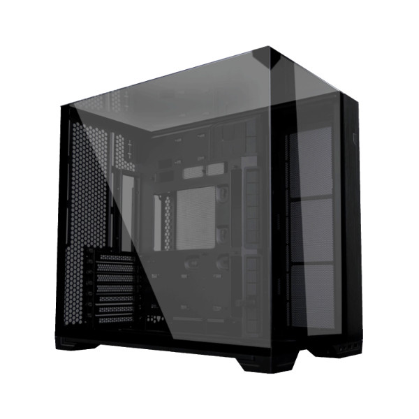 Lian Li PC-O11VPX, O11 Vision Compact Mid-Tower ATX Case, Tempered Glass, Drive Bays: 2x3.5" or 2x2.5", Expansion Slot: 6+1, Fan: 120mm, Motherboard Support: Micro ATX, E-ATX, Mini ITX, Black