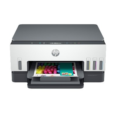 HP 2H1W1A, Smart Tank 6005 All-in-One Printer, Multifunction Inkjet, Print, Scan, Copy, Wireless, Print speed up to 12 ppm (black) and 7ppm (colour), Up to 4800 x 1200 optimized dpi, Wireless AC+Bluetooth/USB