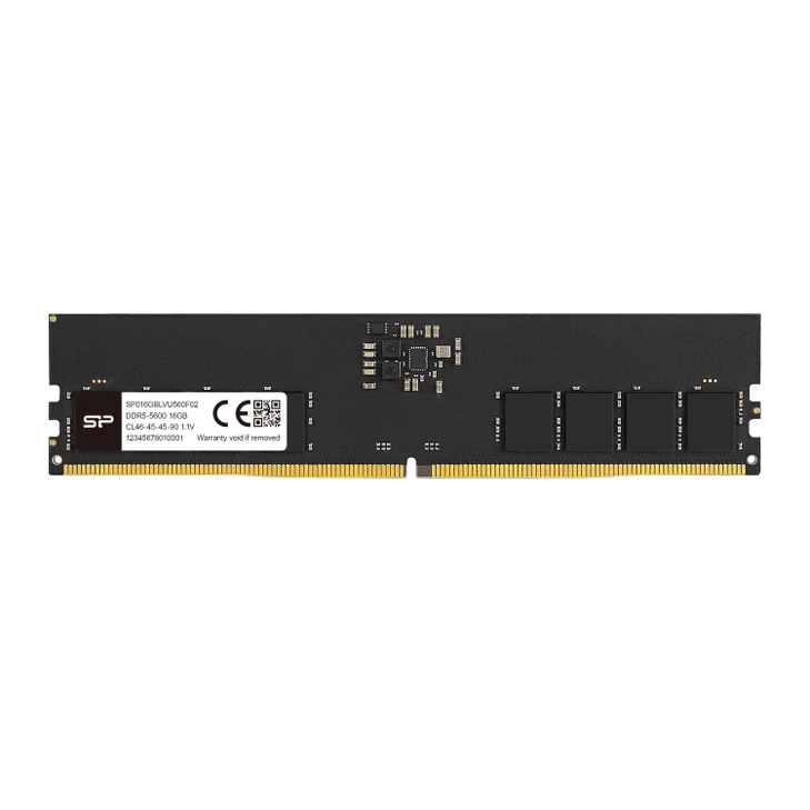 Silicon Power SP016GBLVU480F02, UDIMM, DDR5 16GB(1x16GB), 4800MHz, CL40, 1.1V, Limited Lifetime Warranty