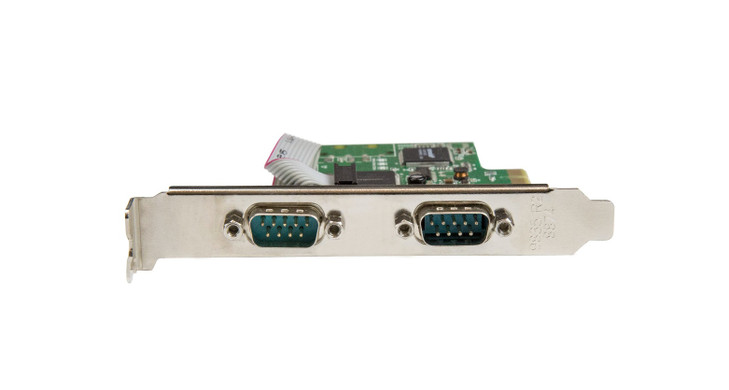 Startech 2-Port PCI Express Serial Card, Dual Port PCIe to RS232 (DB9) Serial Interface Card, 16C1050 UART, Standard or Low Profile Brackets, COM Retention, For Windows & Linux - PCIe to Dual DB9 Card (21050-PC-SERIAL-CARD) - Serial