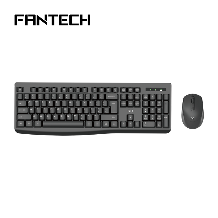 Fantech KBFTWK900BK WK900 Office Silent Wireless Keyboard and Mouse Combo, 1Year warranty