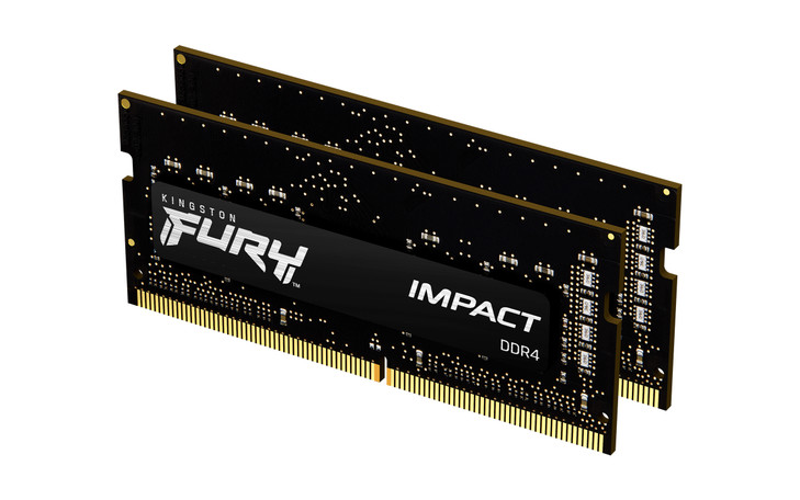 Kingston FURY Impact RAM Module for Notebook, Mini PC - 16 GB (2 x 8GB) - DDR4-3200/PC4-25600 DDR4 SDRAM - 3200 MHz Single-rank Memory - CL20 - 1.20 V - Non-ECC - Unbuffered - 260-pin - SODIMM
