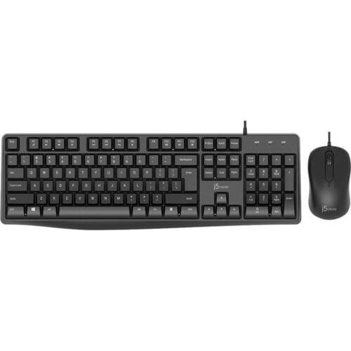 Full-Size Desktop Wired Keyboard and Mouse Combo