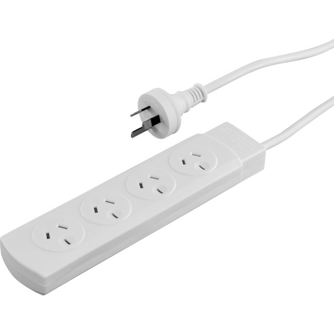DOSS PB40 4 WAY POWER BOARD WHITE WITH OVERLOAD PROTECTION