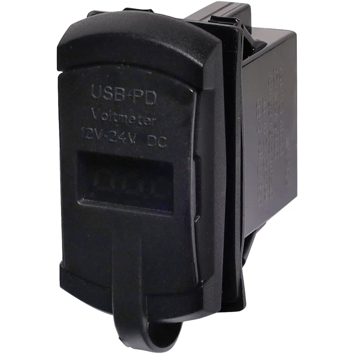 Panel Mount Switch Style 4.2A USB PD Charger