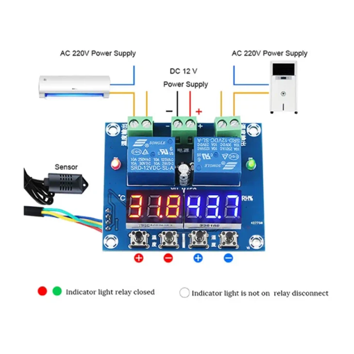 XH-M452 Dual Output Temperature & Humidity Control Board