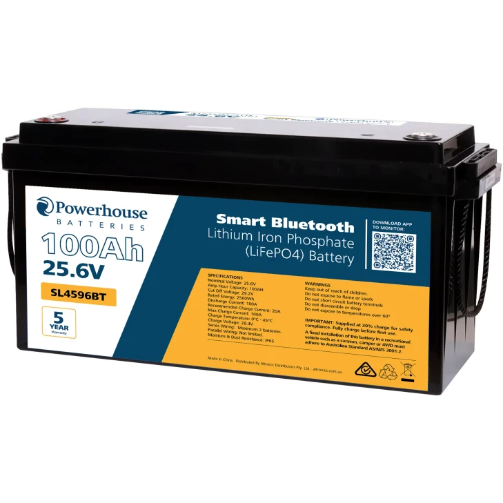 24V 100Ah Lithium LiFePO4 Battery M8 With Bluetooth