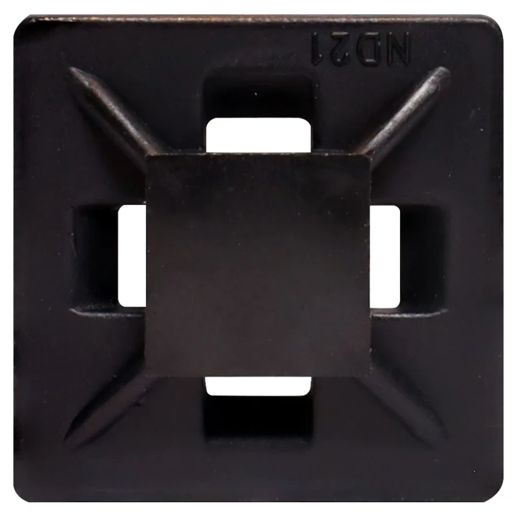 21mm Adhesive Cable Tie Mounts Pk 100
