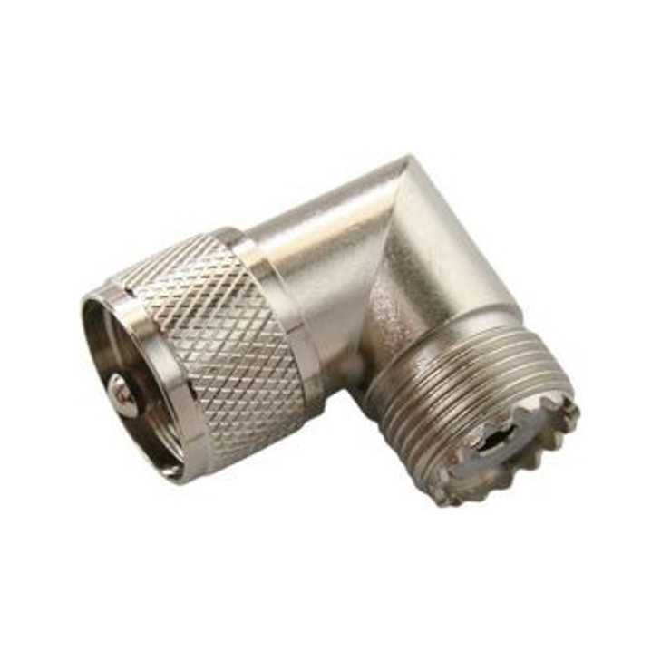 UHF PLUG PL259 TO UHF SOCKET SO239 R/ANGLE PACK OF 5