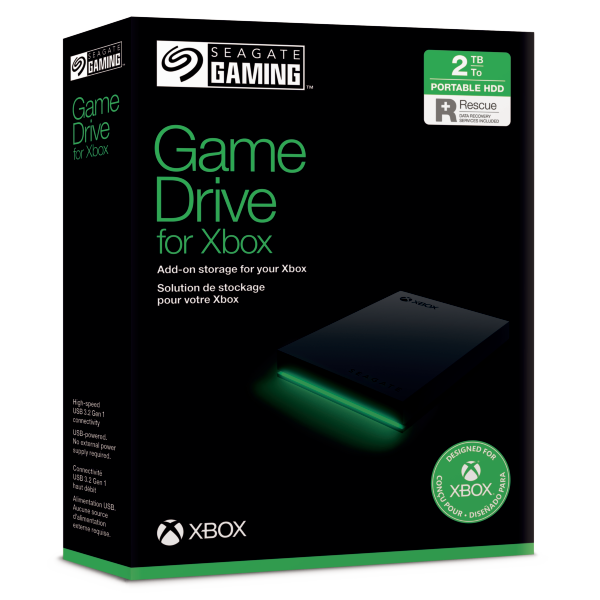 SEAGATE 2TB Xbox Game Drive BLACK Hard Drive