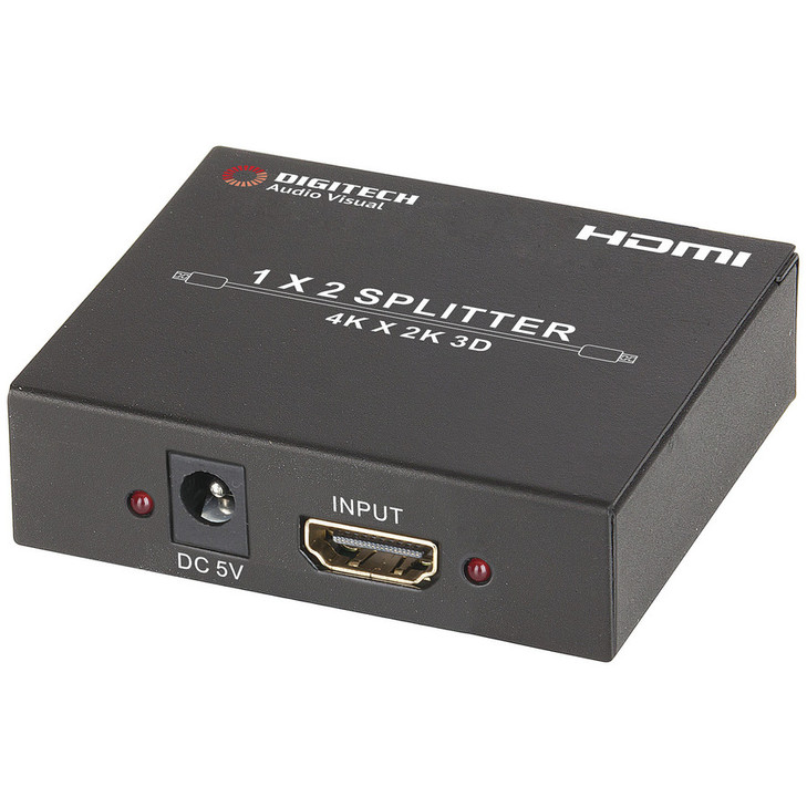 DIGITECH 2 WAY HDMI SPLITTER WITH 4K SUPPORT