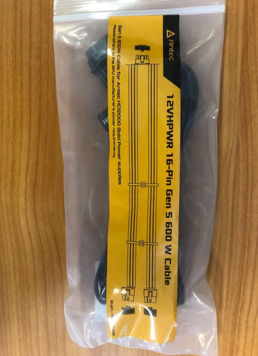 Antec 600W PCIe 5.0 12VHPWR Power Cable. FULLY COMPATIBLE with 4090xx for Antec SP1000/SP1300 and ST1000 PSU