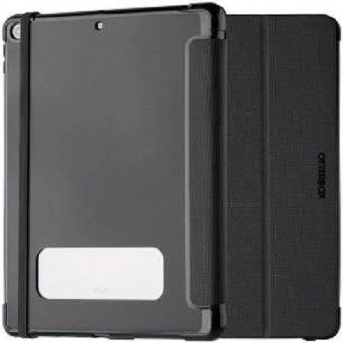 OtterBox React Folio Apple iPad (10.2') (9th/8th/7th Gen) Case Black - (77-92194), DROP+ Military Standard, Pencil Holder, Multi-Position Stand
