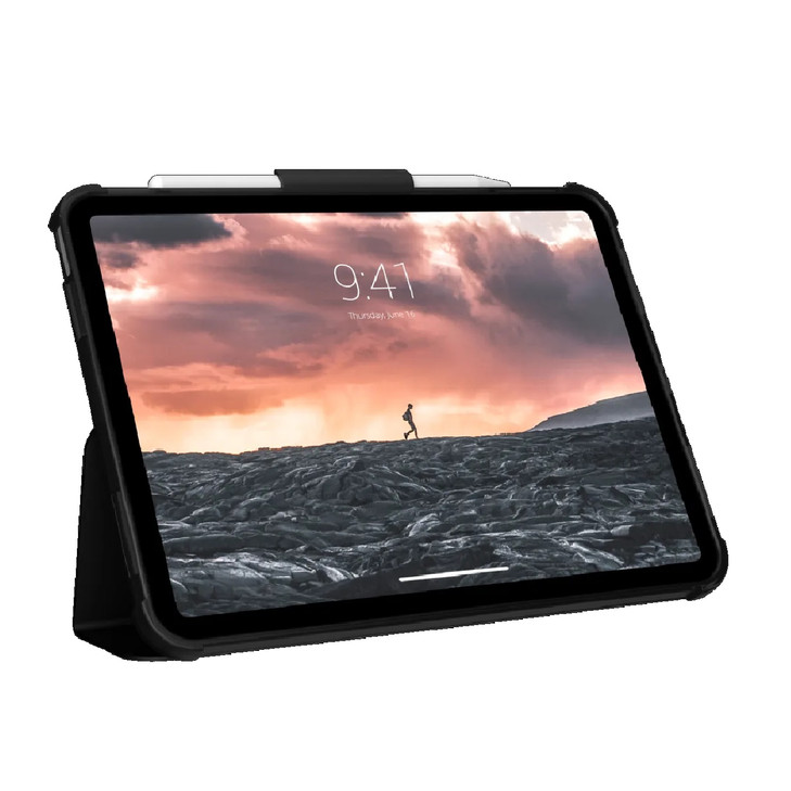 UAG Plyo SE Apple iPad (10.9') (10th Gen) Folio Case - Black Midnight Camo (123392114361), DROP+ Military Standard, Raised Screen Surround,Armor Shell