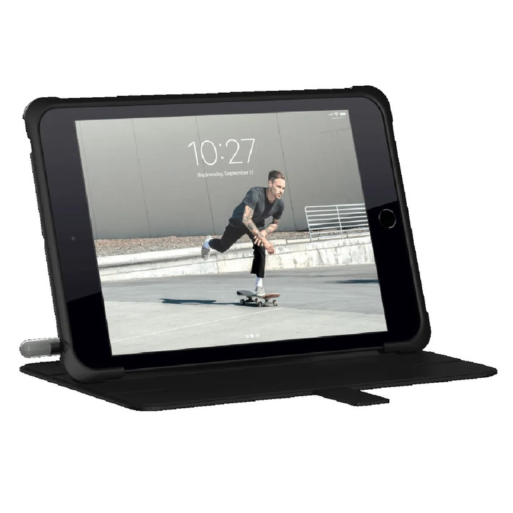 UAG Metropolis Apple iPad Mini (7.9') (5th Gen) Folio Case - Black (121616114040), DROP+ Military Standard, Adjustable stand, Pencil holder